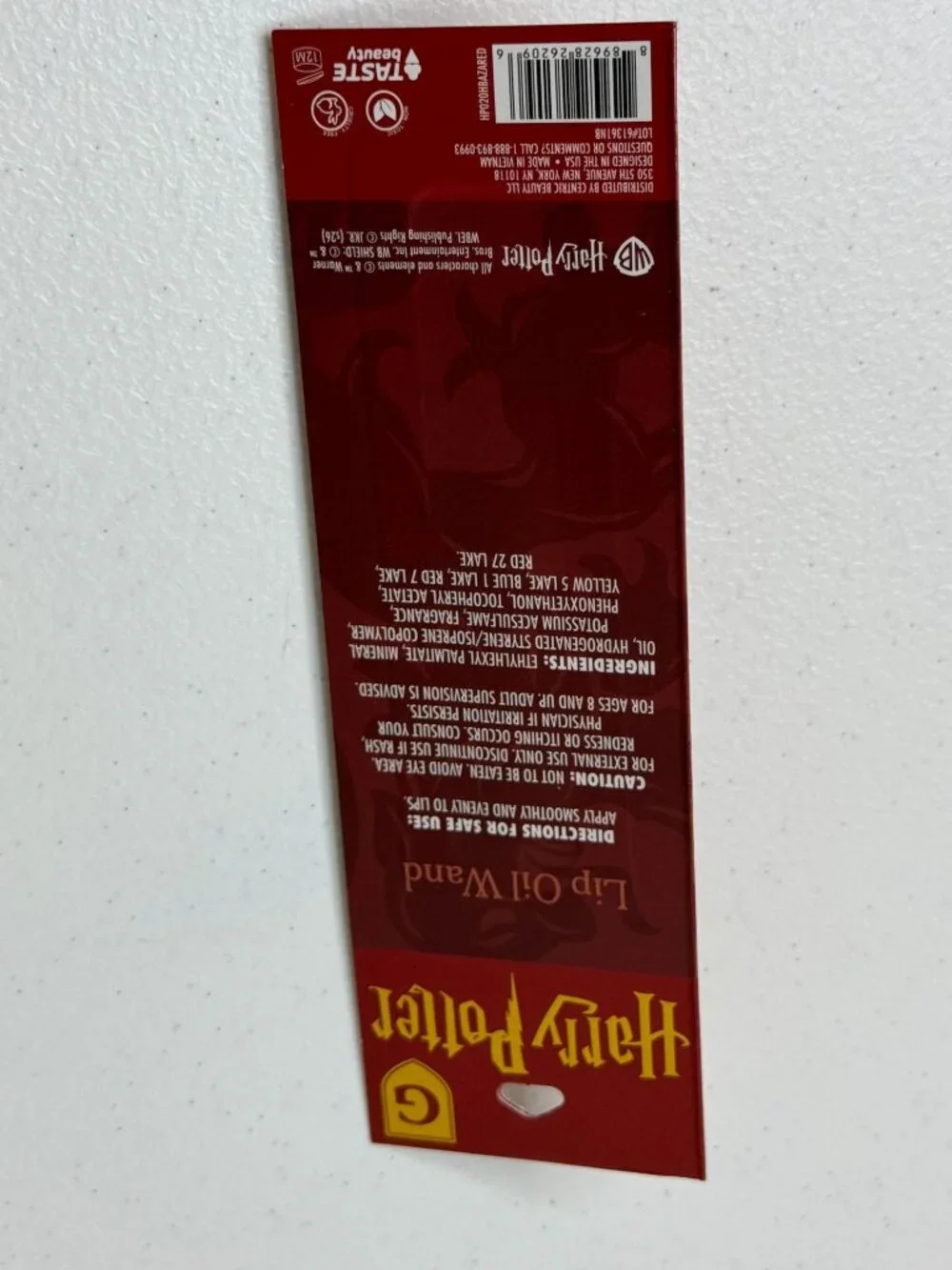 Harry Potter Gryffindor Pomegranate Scented Lip Oil Wand New